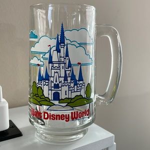 Vintage Walt Disney World Glass Mug